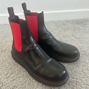 Alexander McQueen Men’s Leather Chelsea Boots